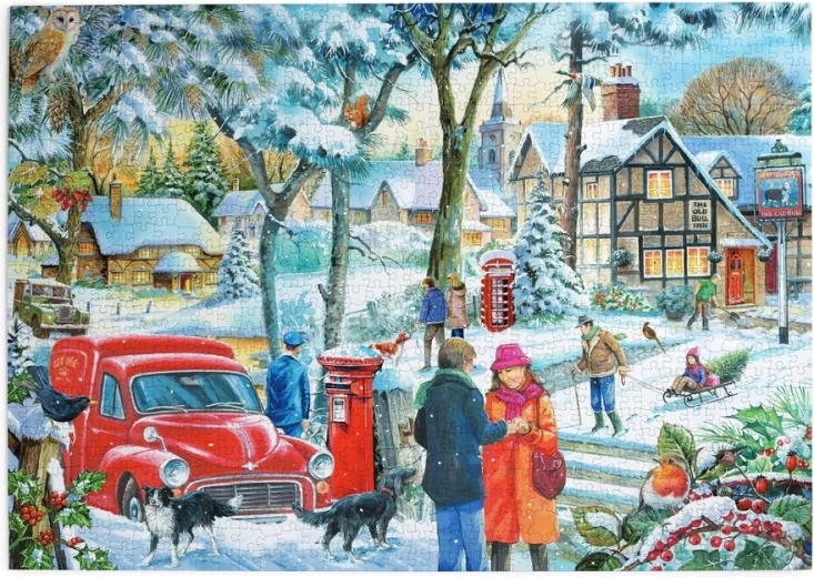 Puslespil House of Puzzles Vinterdag 1000 brikker