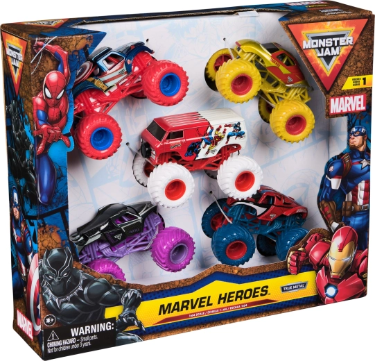 5 heroiske monstertrucks i én pakke