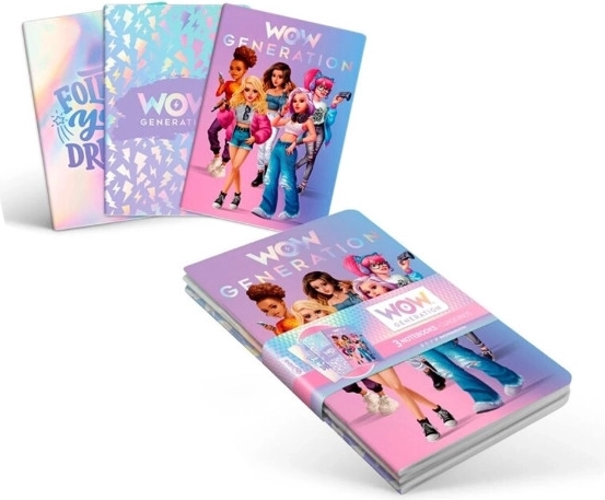 A5-hæfte WOW Generation – sæt med 3 stk.
