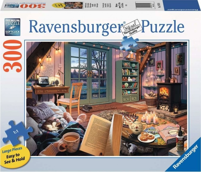Ravensburger puslespil „Zákoutí“ extra med store brikker 300 brikker
