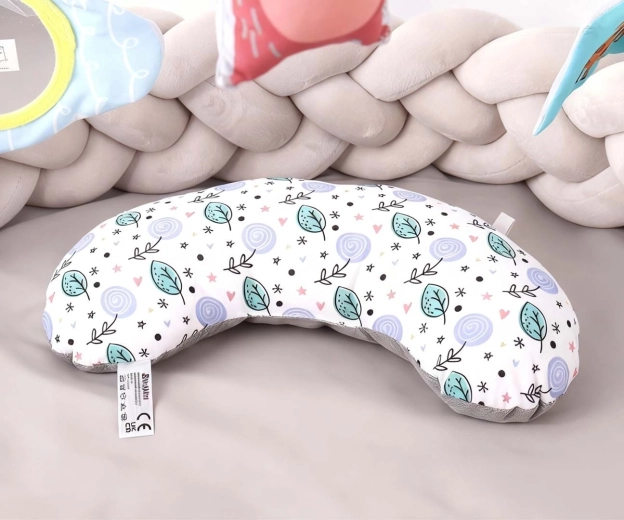 Støtte til tummy time med blød pude