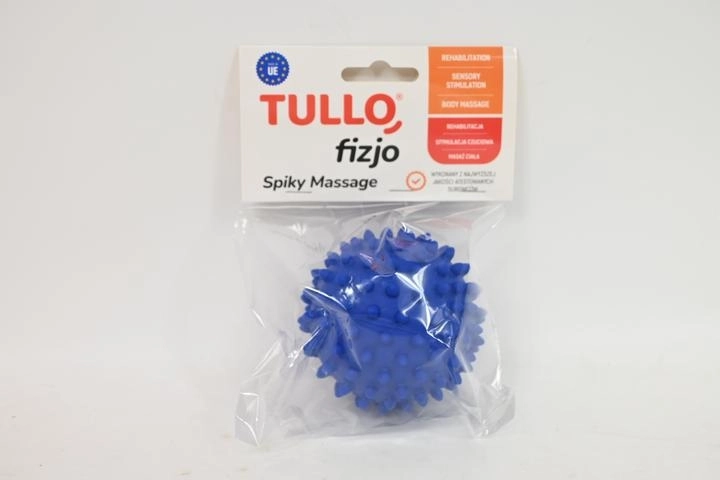 Fizjo rehabiliterende massagebold med knopper 9 cm blå - 1 stk.