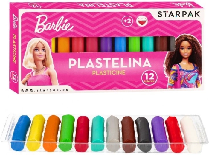 Barbie plasticine 12 farver