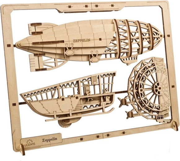 Realistisk model af luftskib med 2,5D-effekt
