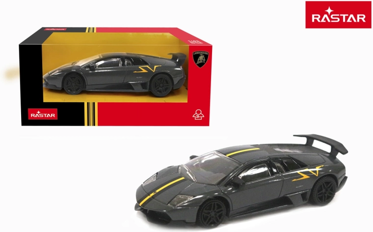 Rastar bilmodel Lamborghini Murciélago LP 670-4 SV Superveloce 1:43 grå