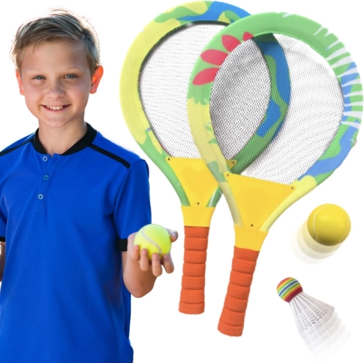Woopie-badmintonsæt til børn med ketsjere