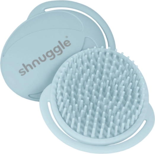 Shnuggle baby-silikonebørste blue