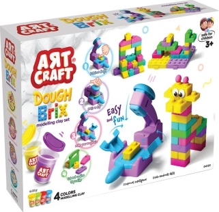 ART CRAFT sæt med modellermasse til byggeklodser 400 g