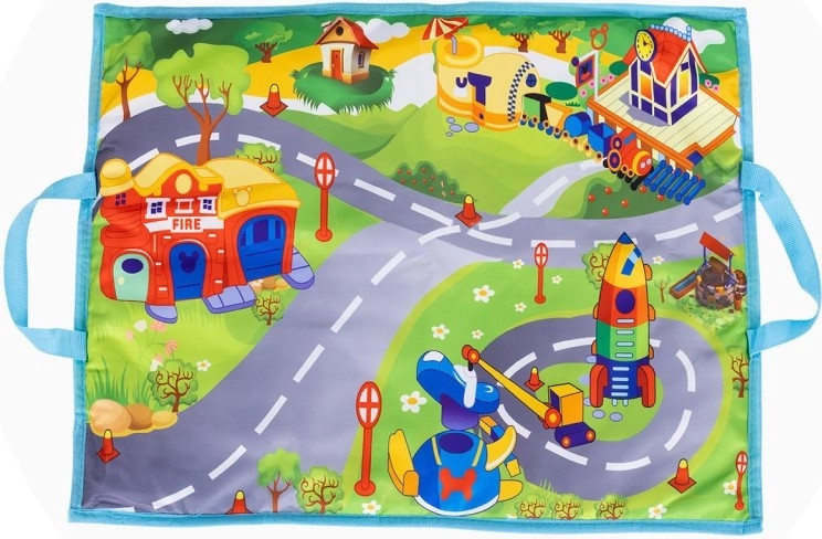 Legetæppe med vejkort