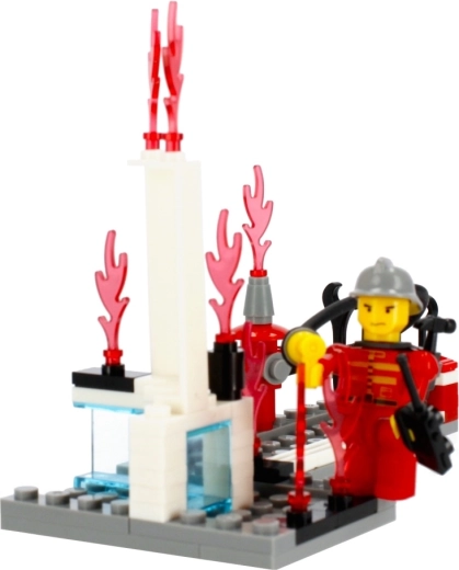 Leg med minifigur af brandmand