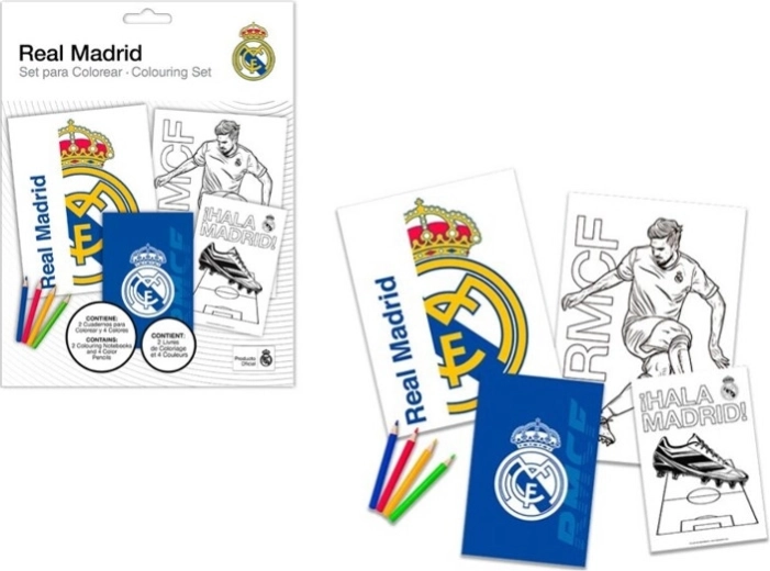 Malebog med tuscher REAL MADRID – kreativt sæt til børn