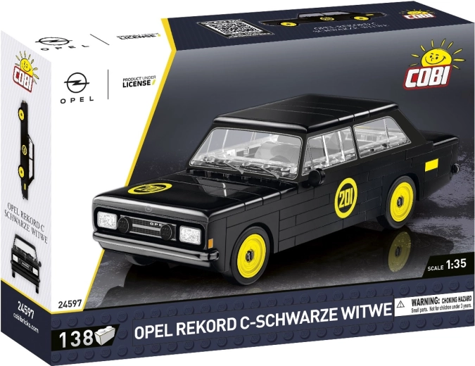 Cobi Opel Rekord C "Schwarze Witwe" (Černá vdova) 1:35 – byggesæt til bilmodel