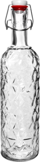 Kvalitets kraftigt glas med dekorativt relief