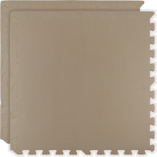 Skumgulvmåtte HUMBI 120 × 60, store vandtætte puslespil, 2 stk., lysebeige