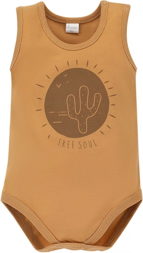 Pinokio babybody Free Soul gul, størrelse 86