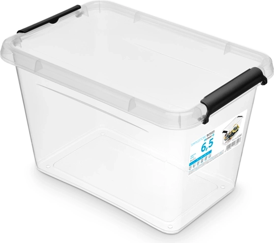 SimpleStore opbevaringsboks med låg 6,5 l