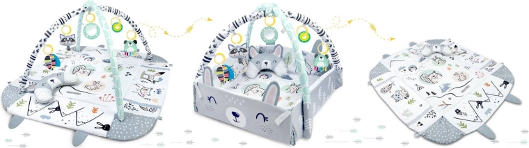 3-i-1: åben måtte, rede og legehjørne