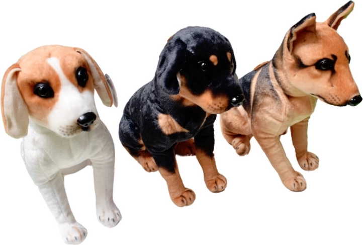 Plys-hund – racehund stående