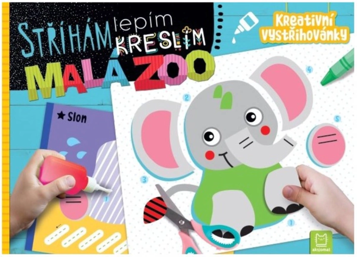Jeg klipper, limer, tegner – lille zoo kreative udklipsark