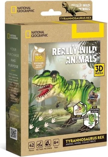 CubicFun 3D-puslespil National Geographic Tyrannosaurus rex med 42 dele