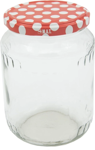 Henkogningsglas 720 ml TWIST 82 med låg Prik, 8 stk