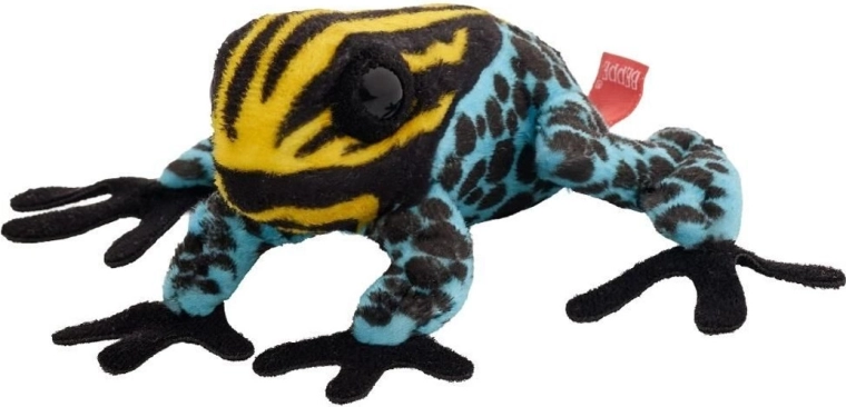 Farverig plysbebrik 10 cm