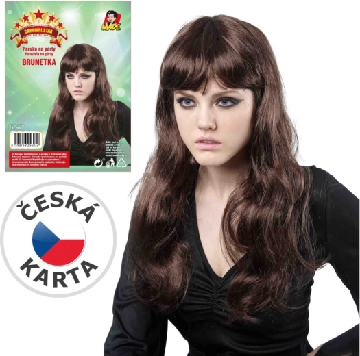 Brun børneparyk Wig