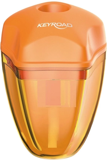 Keyroad Star blyantspidser med beholder, orange