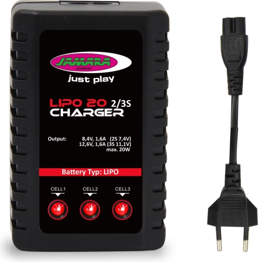 Opladning af LiPo-batterier 2S og 3S