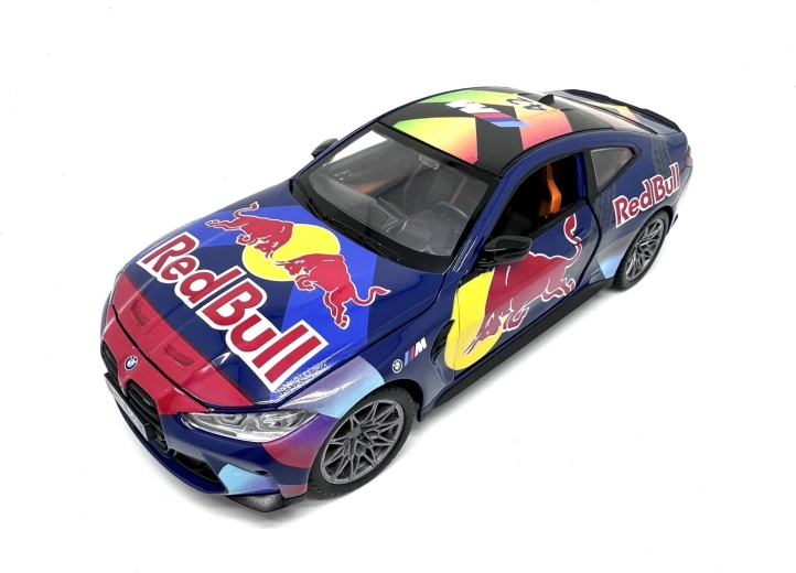 MSZ BMW M4 Red Bull 1:24 med lys og lyd - 1 stk.