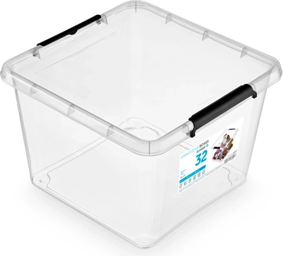 SimpleStore opbevaringsboks med låg 32 l (39 × 39 × 26 cm)