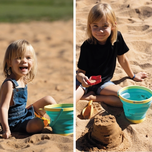 Schildkröt sammenklappeligt sæt sandlegelegetøj Bucket Crew