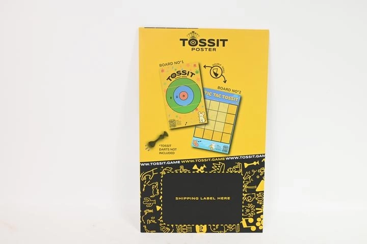 TOSSIT dobbeltsidet skive 2-i-1 – kryds og bolle og dartskive
