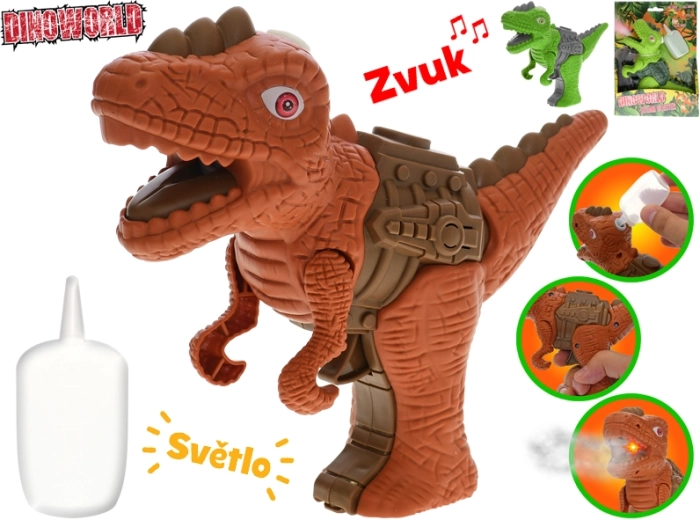 Interaktiv dinosaur med damp Dinoworld 17 cm