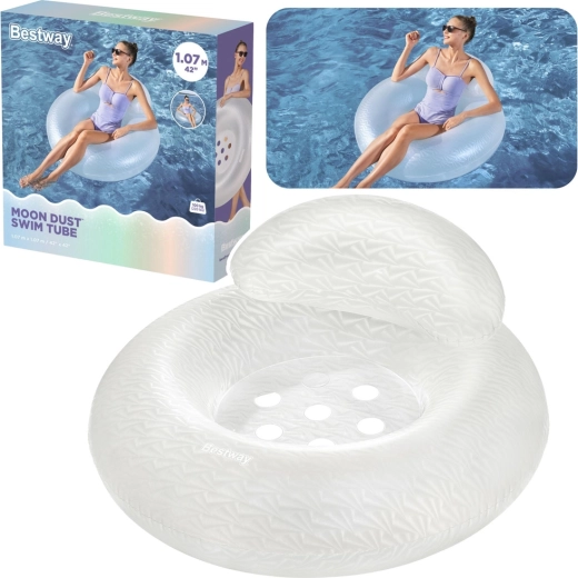Bestway Moon Dust swim tube oppustelig badering til vand med sæde