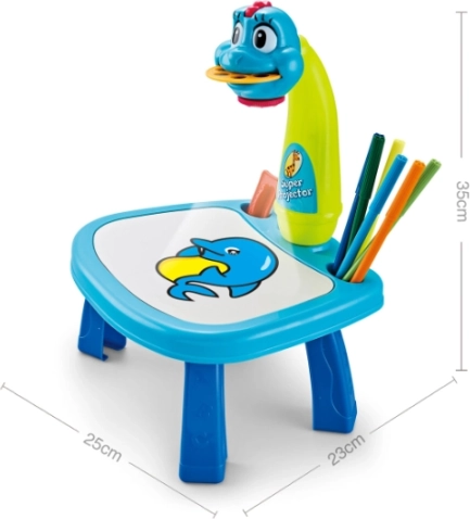 Bord formet som en dinosaur