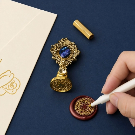 Dekorativt stempel til elegant segl