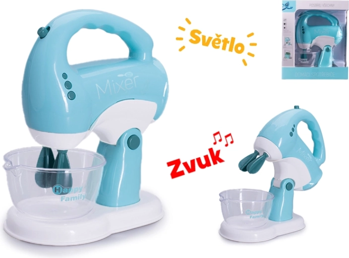 Børne-køkkenmaskine med lys- og lydeffekter