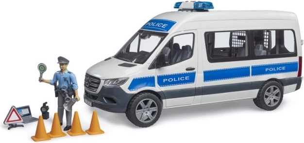 Politibil MB Sprinter med lys og lyd fra Bruder