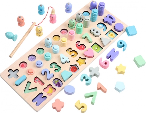 Multifunktionelt indsætningsbræt 4i1 til børn fra 2Kids Toys