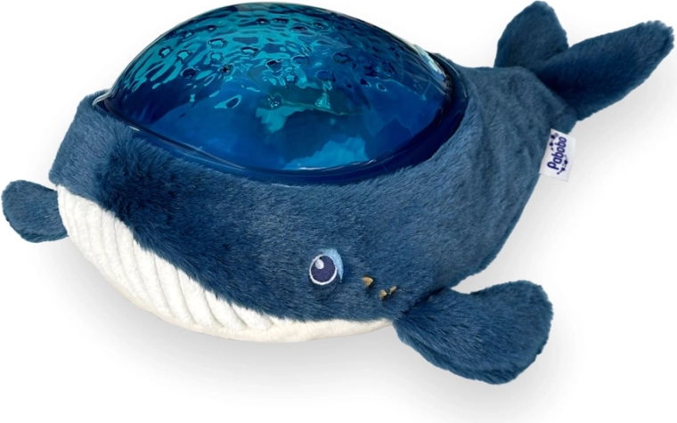 Pabobo Aqua Dream plysbamse-hval – natteprojektor med melodier