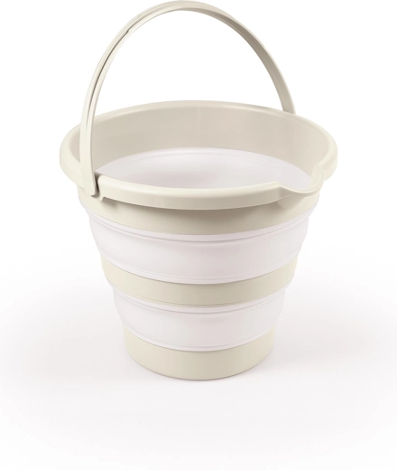 Sammenklappelig spand til badning af babyer, beige 31,5 × 40,5 × 31,5 cm