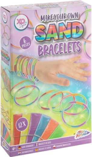 Sæt til at lave armbånd med farvet sand