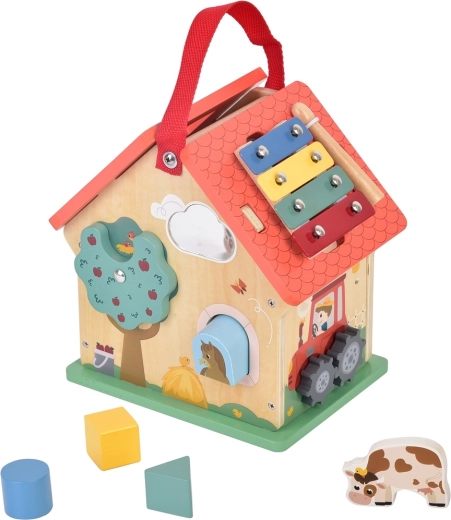 2Kids Toys multifunktionel træform-sorteringslegetøj Livet på landet
