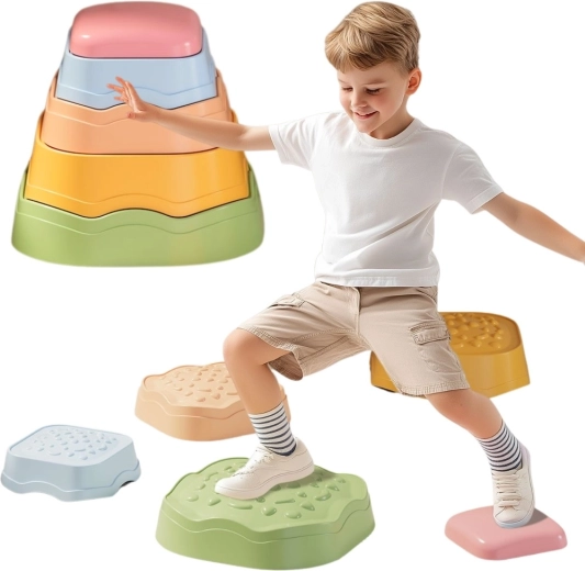 Woopie sensoriske balance-sten 5 stk.