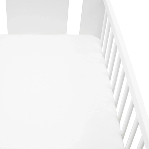 Jersey stræklagen til barneseng NEW BABY 120 × 60 hvid