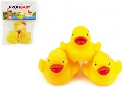 Profibaby små pivede badeænder til badet 6 cm (3 stk.)