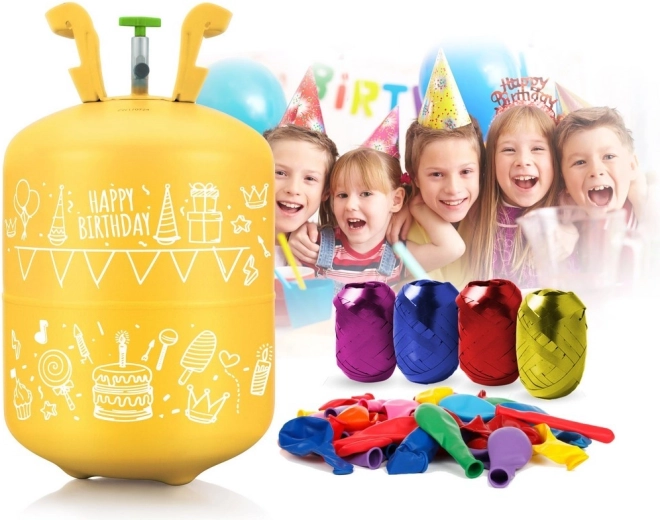 Alt i én: helium, balloner og bånd