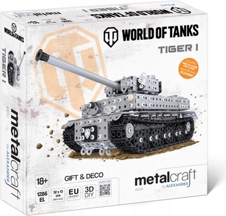 Metalcraft World of Tanks metalmodel af Tiger I-tank