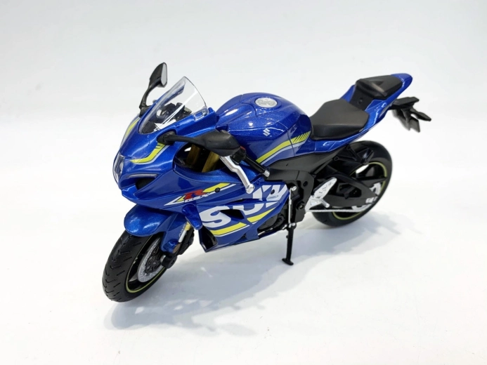 Motorcykelmodel MSZ Suzuki GSX-R1000 1:12 blå - 1 stk.